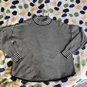Madewell Sweater, M, dark navy and cream stripes